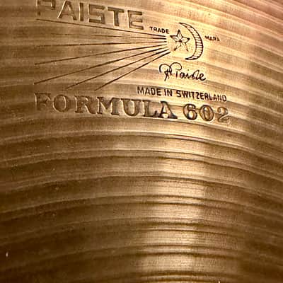 Paiste 20" Formula 602 "Pre-Serial" Medium Ride Cymbal 1959 - 1971 - Traditional image 3