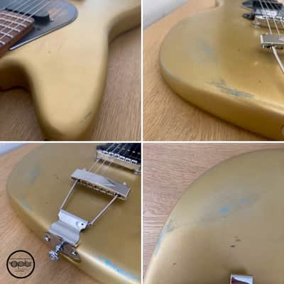 OPT Guitars | Pennod 1 | JM Style | Random Relic | Satin Sleek | Shock Gold / Blue with 3-Ply Black Guard - CUSTOM ORDER ONLY image 14