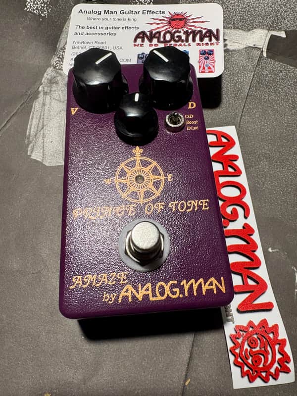 Analogman Prince of Tone Overdrive Pedal | Reverb