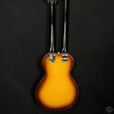 Höfner Double Neck Bass/Guitar Modell 191-1 from 1961 in sunburst with transport case image 2