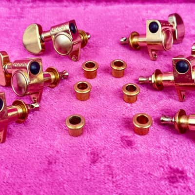 Used Grover Rotomatic Gold 3+3 Guitar Tuners-Tuning Machines 102G image 1