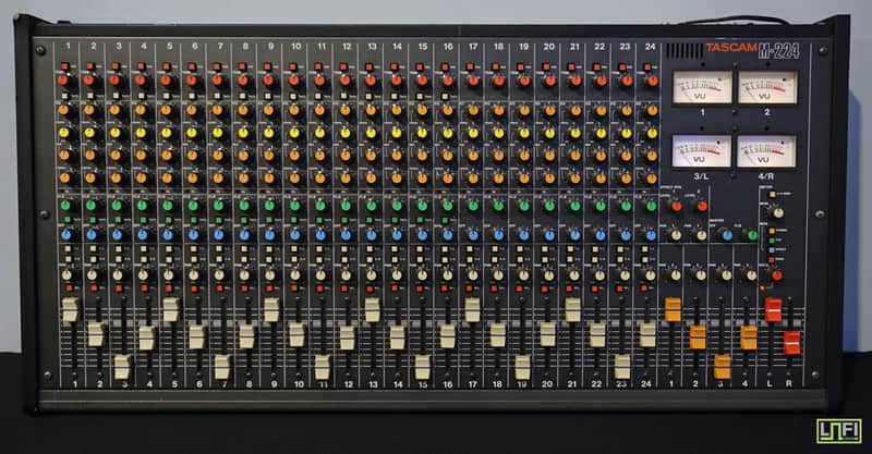 Tascam M-224 80's Vintage 24 Channel Analogue Mixer - 100V | Reverb