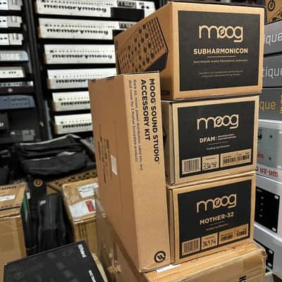 MOOG Mother-32 / DFAM / Subharmonicon Analog Modules Black w/3 TIRE RACK /Mixer /Accessory New //ARMENS// image 1
