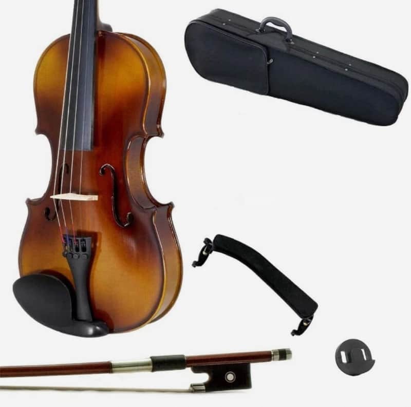 1/4 Size Student Violin w Case Bow Shoulder Rest Rosin image 1