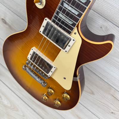 Gibson Custom 1959 Les Paul Standard Reissue VOS Electric Guitar - Iced Tea Burst #1331 image 7