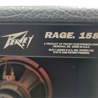 Peavey Rage 158 TransTube Series 10-Watt 1x6" Guitar Combo 1990s - Black with Silver Grille Trim image 4