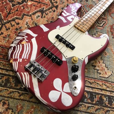 "Il Buono" Custom Hand Painted Fender Standard Jazz Bass image 10