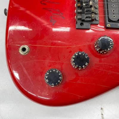 Electra Westone X185 Phoenix Red 1984 Electric Guitar signed by Keb' Mo' House of Blues as-is image 5