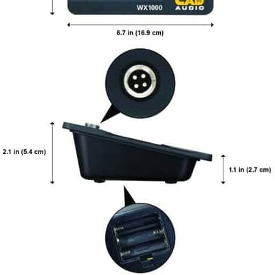 CAD Audio WX1000GN UHF Wireless Gooseneck Microphone System - Frequency Agile image 4