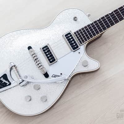 1995 Gretsch 6129T-57 Silver Jet ‘57 Vintage Reissue Silver Sparkle w/ Dynasonics, Bigsby, Melita & Case image 1