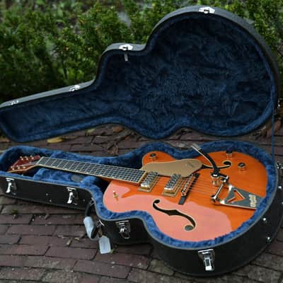 Gretsch Synchromatic Nashville Hollow Body Single-Cut with Bigsby - 50's Orange Stain image 12