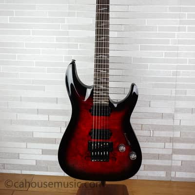 Schecter Omen Elite-6 FR - Black Cherry Burst image 12