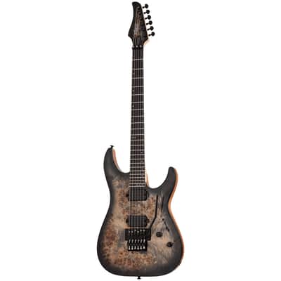 Schecter C-6 Pro FR Electric Guitar - Wenge Fingerboard, Charcoal Burst image 14