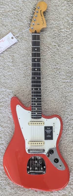 Fender Player II Jaguar Electric guitar, Rosewood Fingerboard, Coral Red - MIM