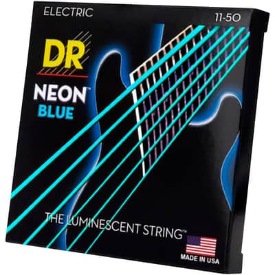 NBE-11 Hi Def Neon Blue Heavy 11-50 DR Strings image 1
