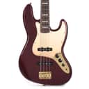 Squier 40th Anniversary Gold Edition Jazz Bass Ruby Red Metallic w/Gold Anodized Pickguard