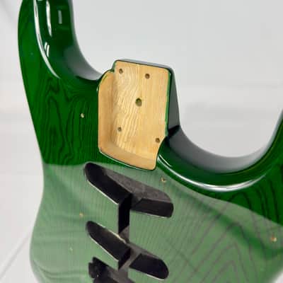 ESP Vintage Plus Strat Style Electric Guitar Body MIJ Japan 1990’s - Trans Green image 9
