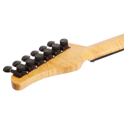 Schecter PT Classic 6-String Right-Handed Electric Guitar with Mahogany Semi-Hollow Body and Ebony Fretboard (Inferno) image 6