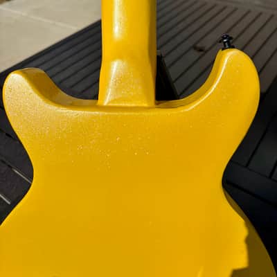 Hand built - Luthier built Corvette Doublecut Doublecut 2026 - Yellow Sparkle image 3