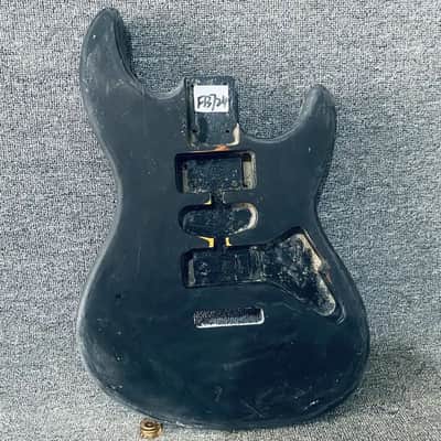 Black Stratocaster Strat Style Basswood Body image 1