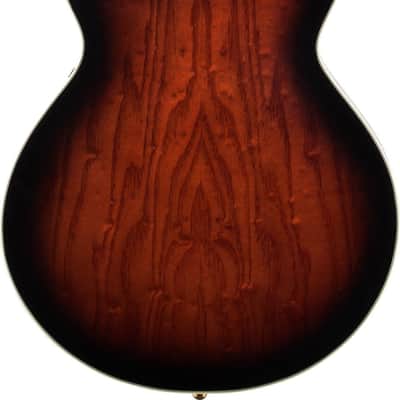 Ibanez AG95QA AG Artcore Expressionist Hollow Body Electric Guitar, Dark Brown Sunburst w/ Cable, Stand, and Cloth image 4