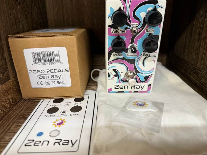 Pogo Pedals Zen Ray Overdrive With Box 2020 - 2021 - Purple / Blue image 1