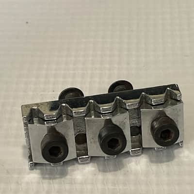 1980's Era Original Floyd Rose Made in Germany Chrome Tremolo Bridge Vibrato Set (R2 Nut & Retainer Bar) image 7