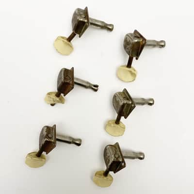 6 Fender F Tuners in-line Late 60's early 70's - Chrome image 6