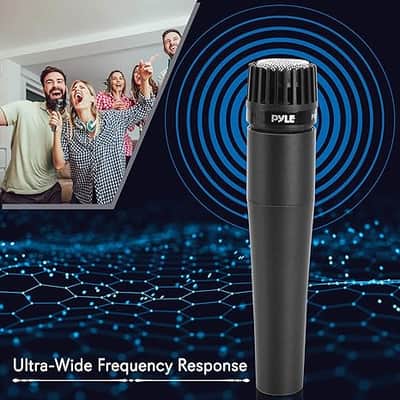 Dynamic Handheld Microphone, Professional Moving Coil Mic with Built-in Pop Filter, Wide Frequency Response, High Signal Output, Rugged Design, Low Noise Circuitry, 15' ft. XLR Cable Included image 3