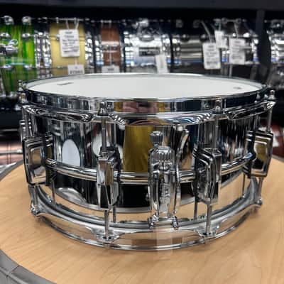 Ludwig 6.5x14" Supraphonic Snare Drum w/ Blue & Olive Badge LM402BON image 7