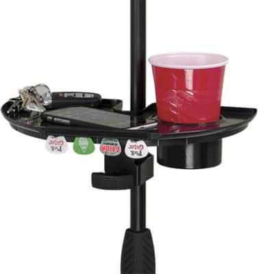 Gator GFW-MICACCTRAY Frameworks Microphone Stand Accessory Tray with Drink Holder & Guitar Pick Tab image 13