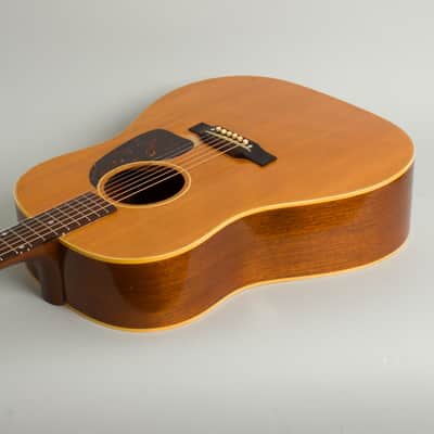 Gibson  J-50 Flat Top Acoustic Guitar (1953), ser. #Y6355-8 (FON), original brown alligator chipboard case. image 7