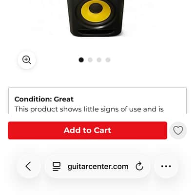 Pair KRK RP-8 Rokit G3 2-Way 8" Active Studio Monitors (Pair) 2014 - 2018 - Black image 4