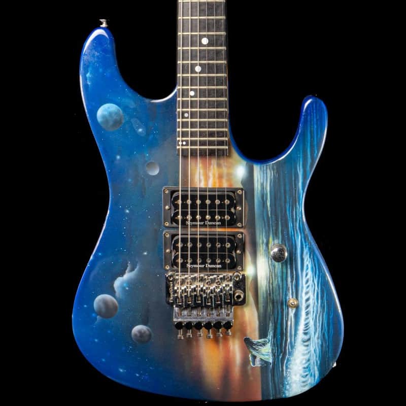 Kramer 1988 Nightswan *Ultra Rare* Ed Roman Custom Painted Electric Guitar, Pre-Owned image 1
