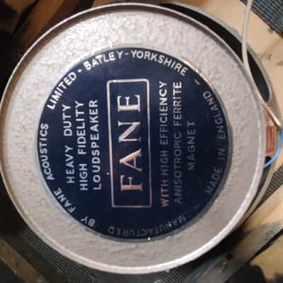 Vintage 1969/1970 Laney Sound Supergroup LC16 1x12 combo amp (point to point wiring) Patridge transformer Fane 122/10 speaker Pulsonic cone image 4