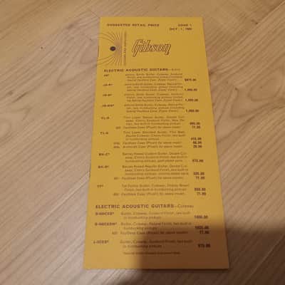 Vintage 1966 Gibson Full-Line Price List! Rare, Original Case Candy, Paperwork! image 1