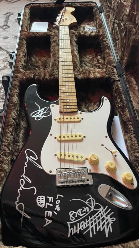 Red Hot Chili Peppers Signed / Authenticated Guitar image 1