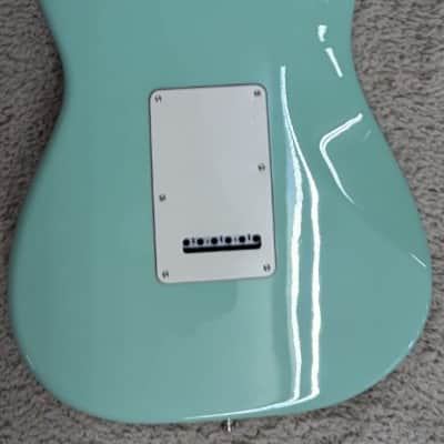 Fender Jeff Beck Stratocaster Guitar, Rosewood Fretboard, Surf Green with Case image 3
