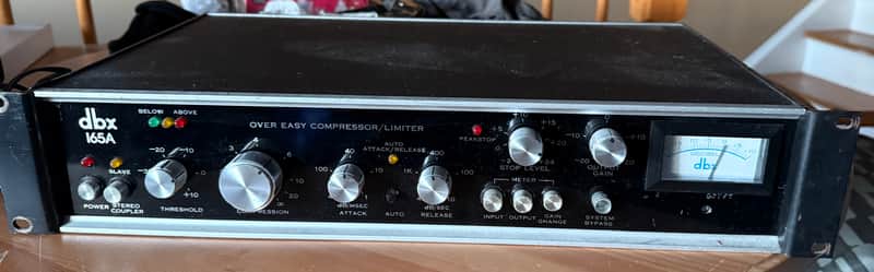dbx 165A Over Easy Compressor / Limiter 1970s - Black image 1