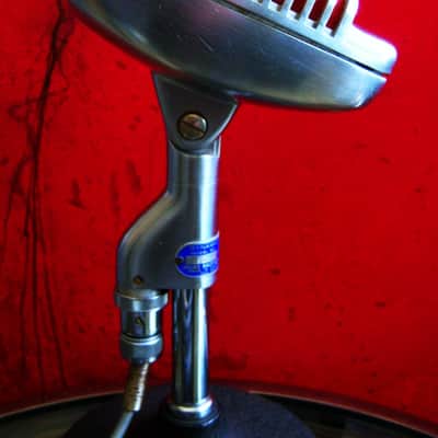 Vintage 1950's Shure 51 dynamic microphone w cable Nat King Cole 55 55S image 6