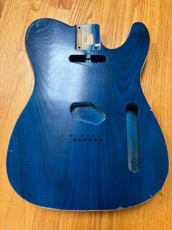MJT Telecaster Body Relic Nitro Ash Bound Light mjt5519