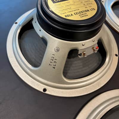 Celestion 1978 G12M 75hz 16ohm Blackback Speakers Quad image 3
