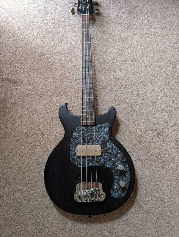 Gibson Les Paul Junior Tribute DC Bass Worn Ebony with Upgrades