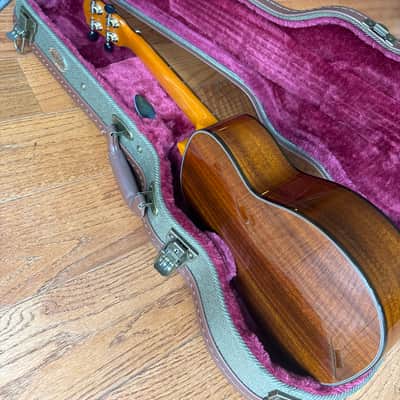 Ohana TK-35G Solid Mahogany Tenor Ukulele Gloss Natural w/ Hard Shell Case image 2
