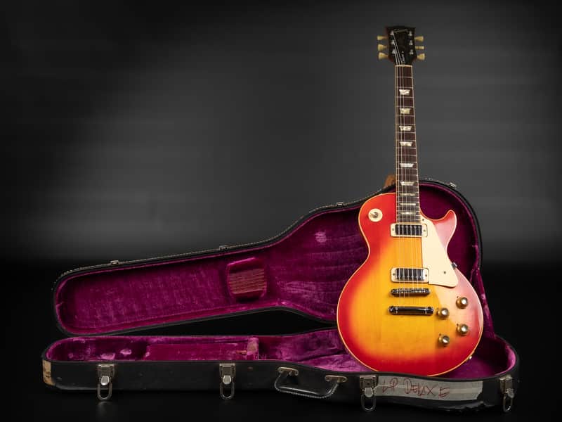 1973 Gibson Les Paul Deluxe - Cherry Sunburst | USA Vintage Kalamazoo Norlin Era Gibson Mini Humbucker Pickups Collector's Condition 4.05kg | OHSC - Very Good