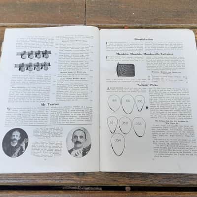 Vintage 1914 Gibson Full-Line Catalog "I"! Extremely Rare, Original Case Candy, Paperwork! Guitar, Mandolin, Harp Guitar! image 11