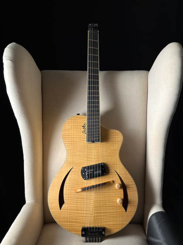Island Instruments DelAir Headless Fan Fret Multi Scale Archtop Hollowbody image 1