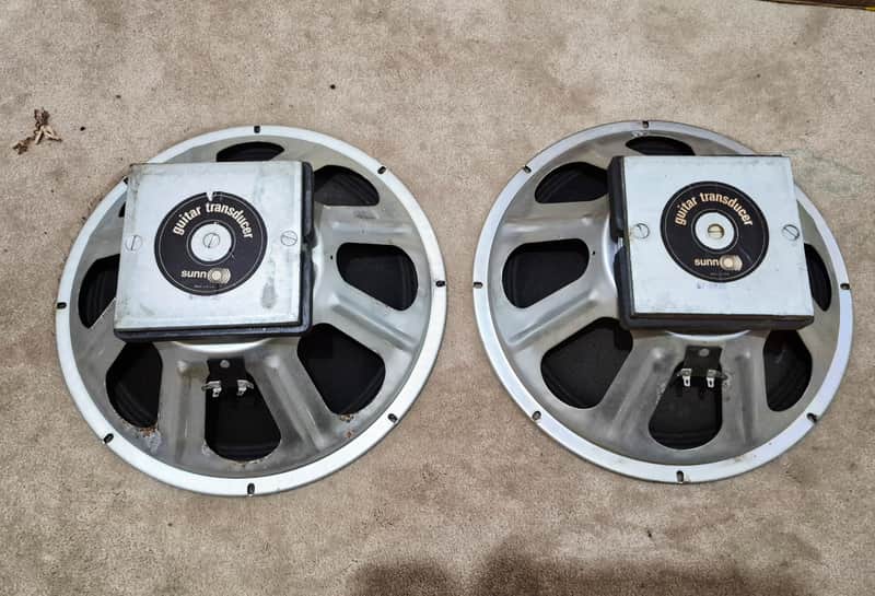 Sunn 15” vintage guitar transducer speaker. Original sunn logo! 1969 - 1979 image 1