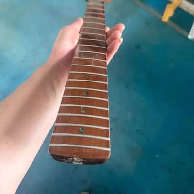 Roasted  Flamed Maple STGuitar Neck, 22-Frets image 3