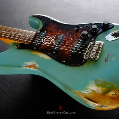 Fender Stratocaster Daphne blue Heavy Aged Relic image 5